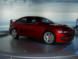 Mitsubishi Concept X 2.0 litre MIVEC intercooler engine, 6 speed auto/manual transmission, aluminium body panels, 20" wheels, "Super All Wheel Control System".